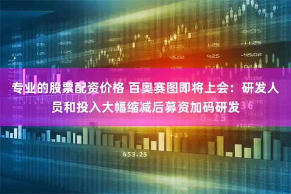 专业的股票配资价格 百奥赛图即将上会：研发人员和投入大幅缩减后募资加码研发