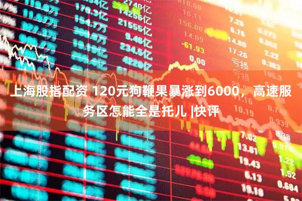 上海股指配资 120元狗鞭果暴涨到6000，高速服务区怎能全是托儿 |快评